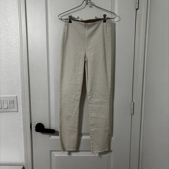 Frank & Eileen Derry Illusion Pull-on Pants in Antique White Size 24 - Picture 3 of 7